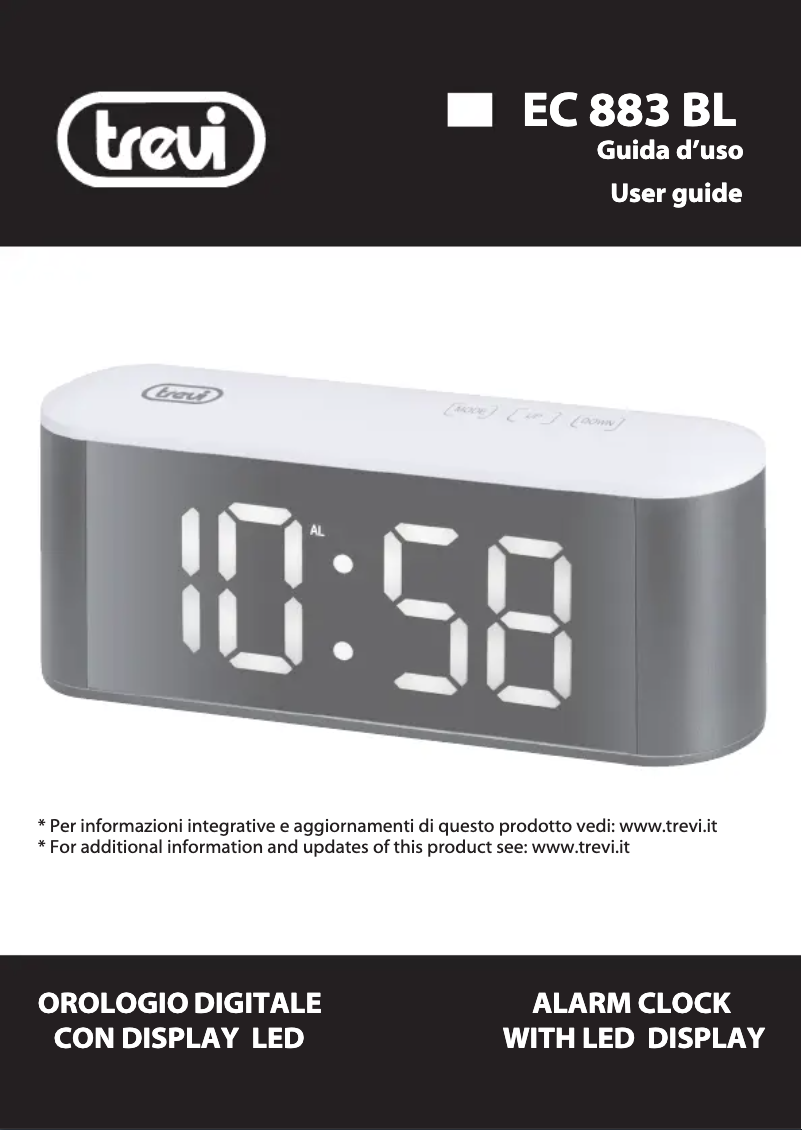 Image de la première page du manuel de l'appareil EC 883 BL