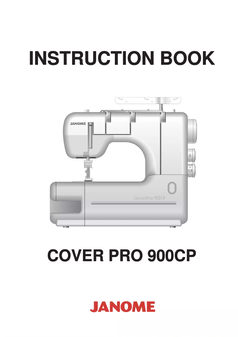 Page 1 de la notice Manuel utilisateur Janome CoverPro 900CPX
