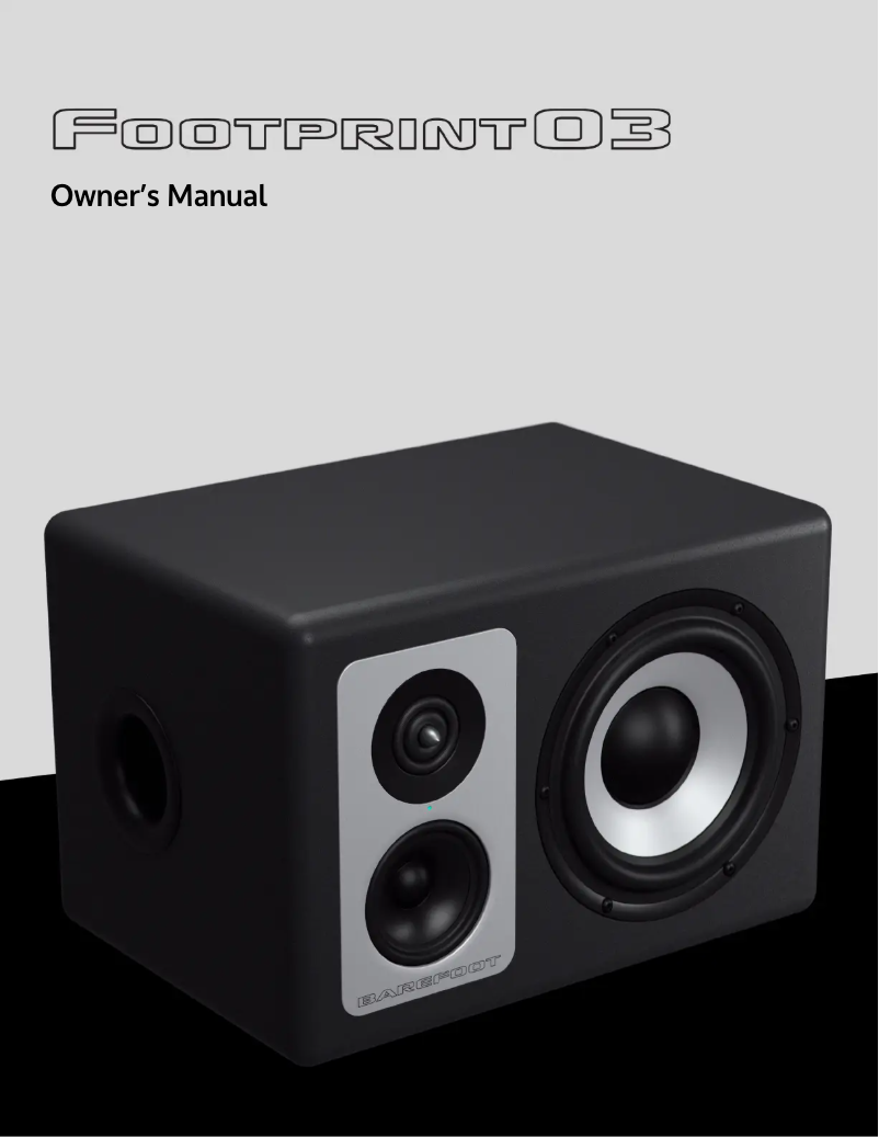 Image de la première page du manuel de l'appareil Footprint03