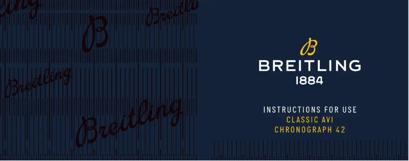 Page n°1 - Manuel utilisateur Breitling Classic AVI Chronograph 42