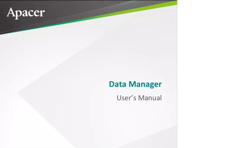 Página 1 del manual Manual de usuario Apacer AC731