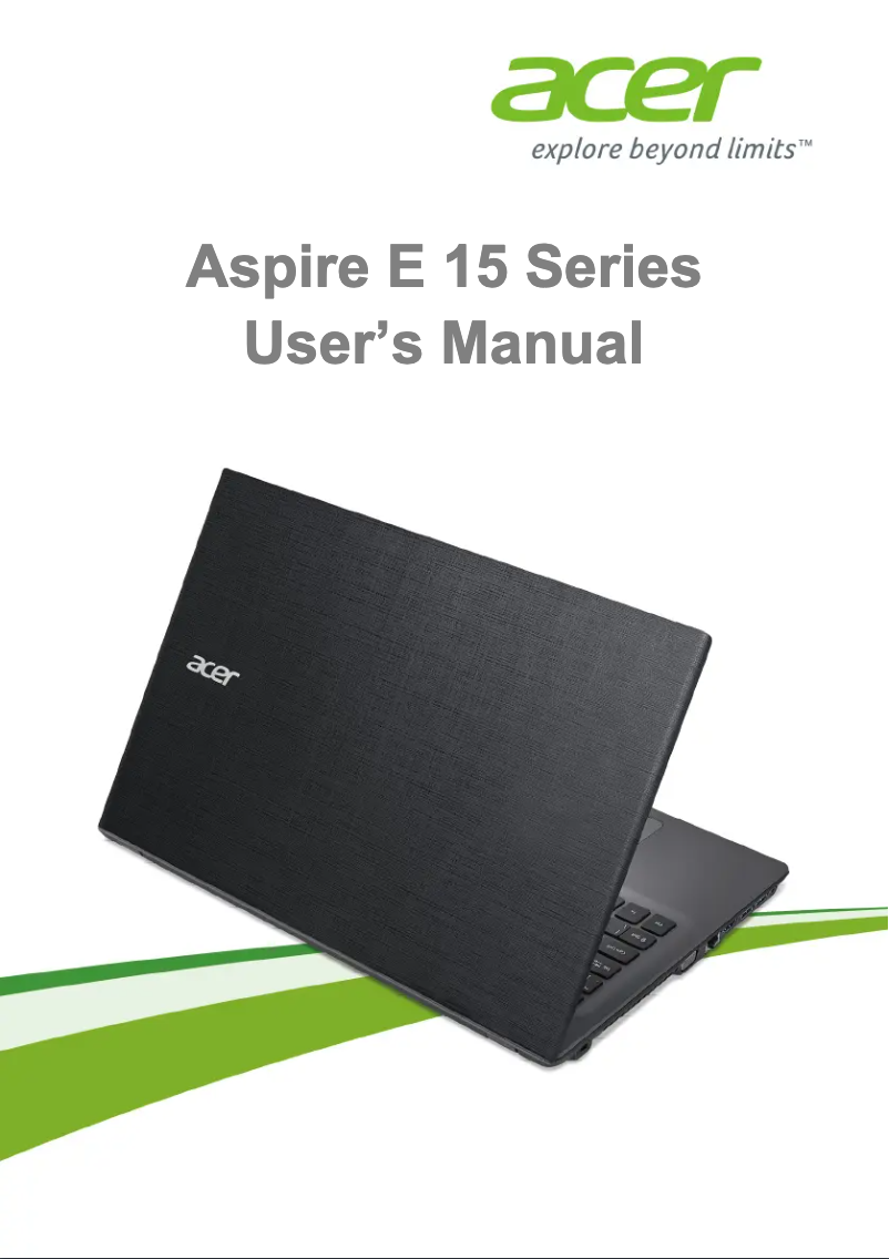 Page n°1 - Manuel utilisateur Acer Aspire F5-572
