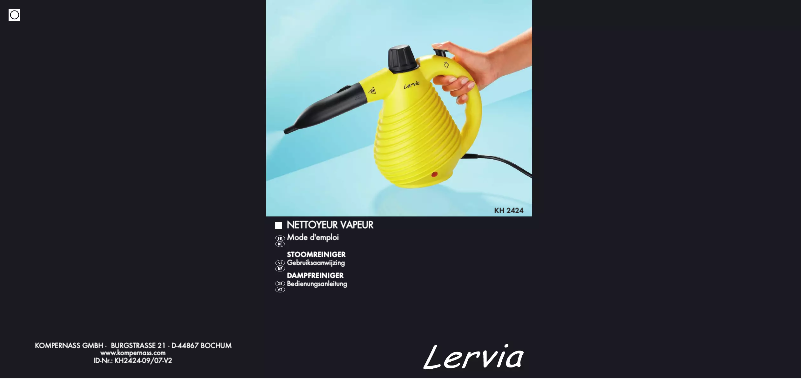 Page 1 de la notice Manuel utilisateur Lervia KH 2424