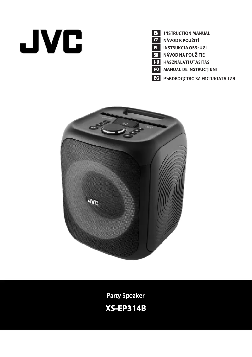 Page n°1 - Manuel utilisateur JVC XS-EP314B