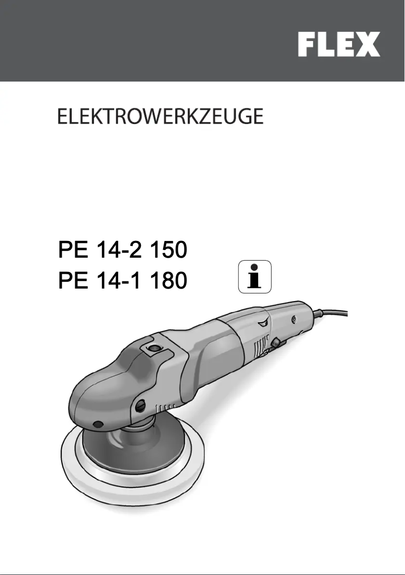 Page 1 de la notice Manuel utilisateur Flex PE 14-1 180