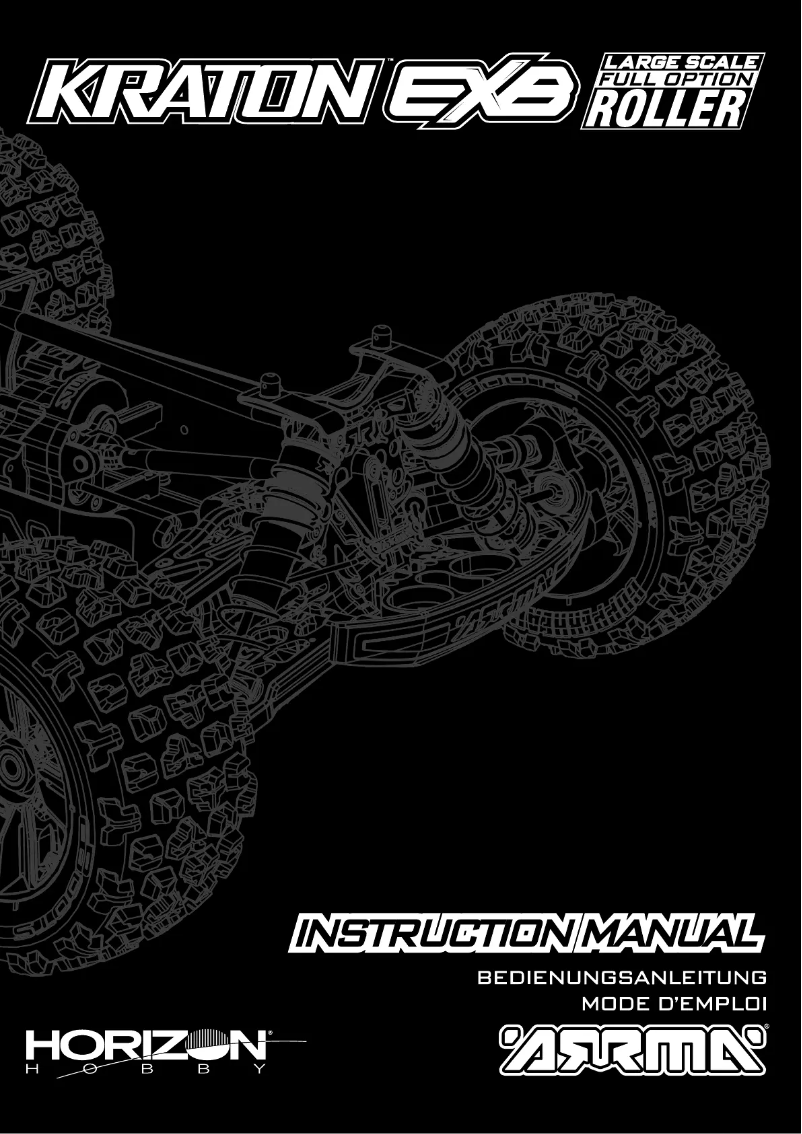 Page n°1 - Manuel utilisateur ARRMA Kraton EXtreme Bash Roller