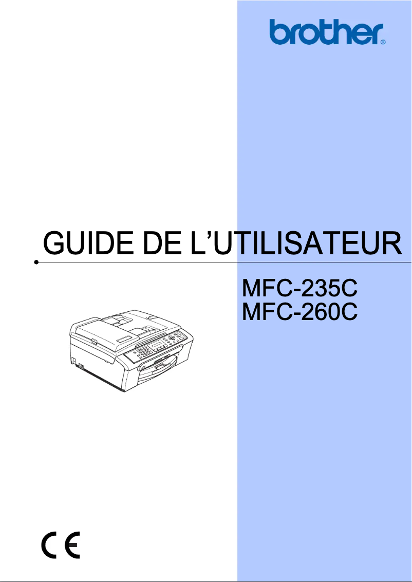 Page 1 de la notice Manuel utilisateur Brother MFC-260C