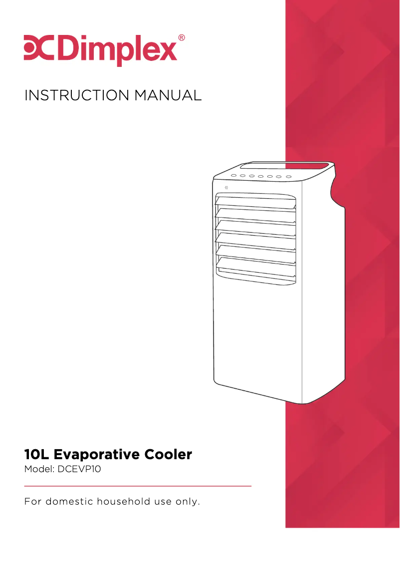 Page 1 de la notice Manuel utilisateur Dimplex DCEVP10