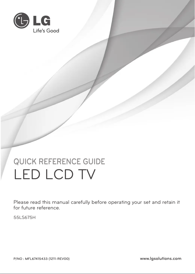 Página 1 del manual Manual de usuario LG 55LS675H