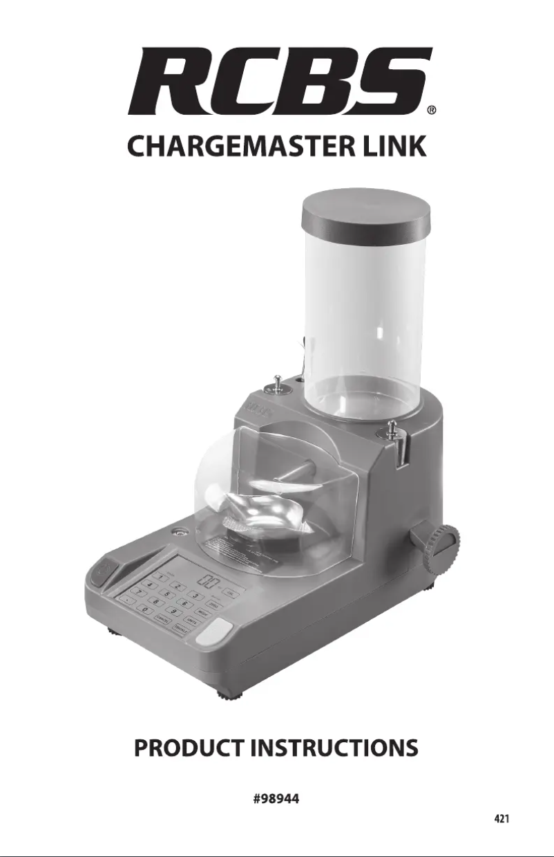 Page n°1 - Manuel utilisateur RCBS ChargeMaster Link
