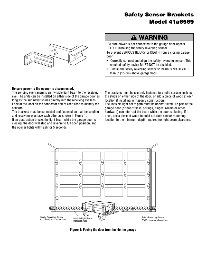 Page n°1 - Manuel utilisateur LiftMaster 041A6569