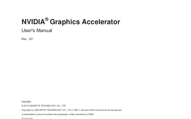 Image de la première page du manuel de l'appareil GeForce GTX 1060 Mini ITX OC 3G