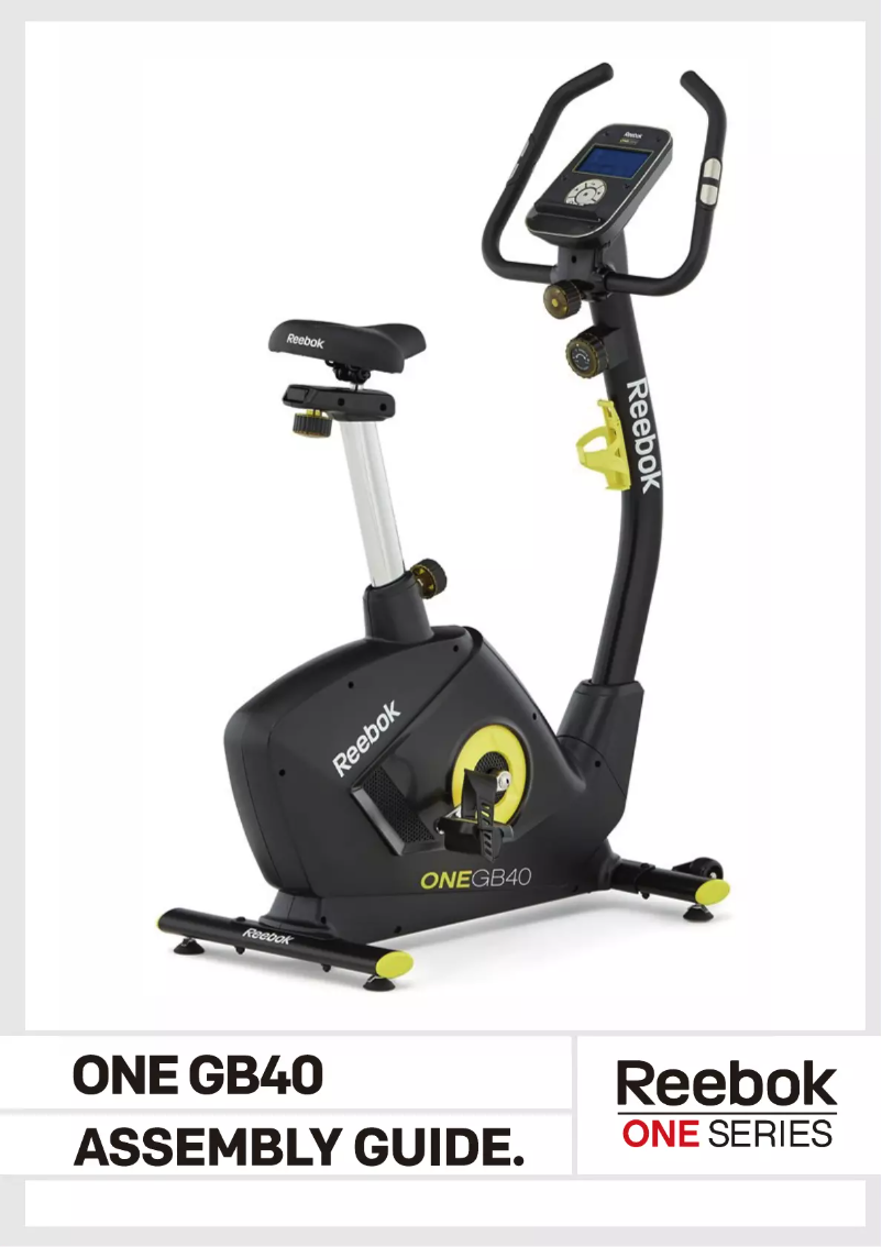 Page n°1 - Manuel utilisateur Reebok One GB40
