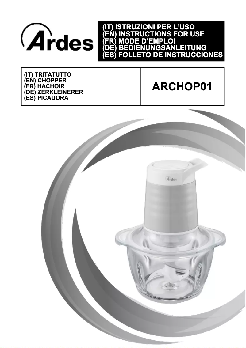 Page n°1 - Manuel utilisateur Ardes Chop ARCHOP01