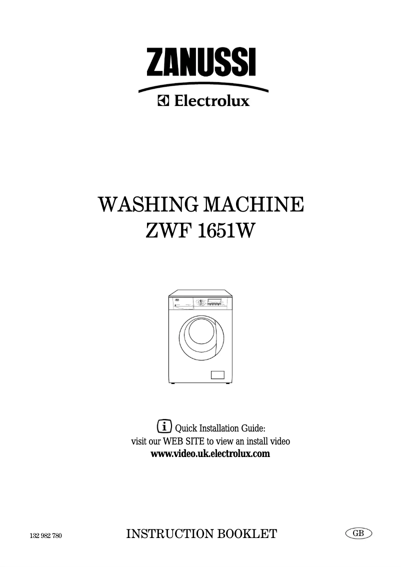 Página 1 del manual Manual de usuario Zanussi-Electrolux ZWF 1651 W