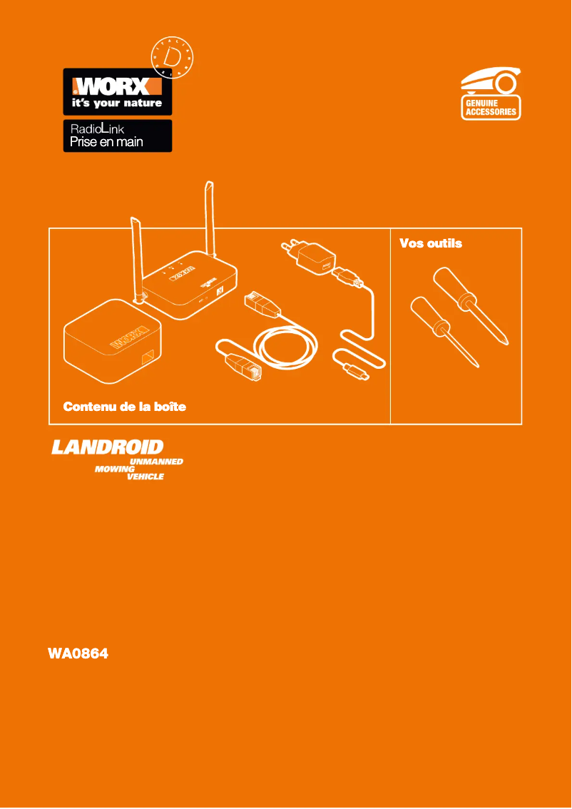 Page n°1 - Manuel utilisateur Worx Landroid WA0864