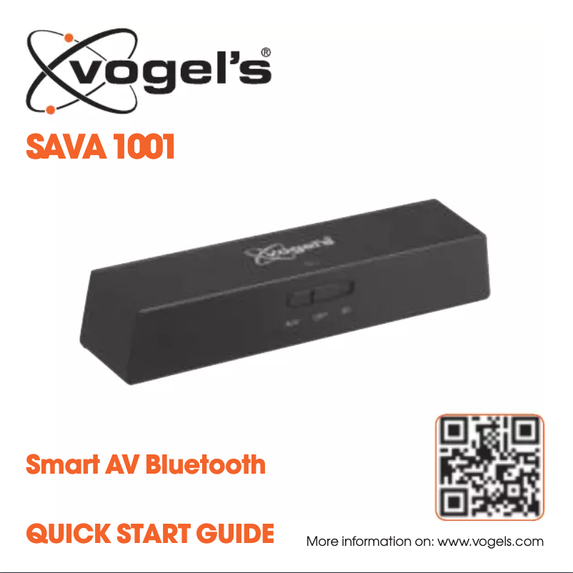 Page n°1 - Manuel utilisateur Vogel's SAVA 1001
