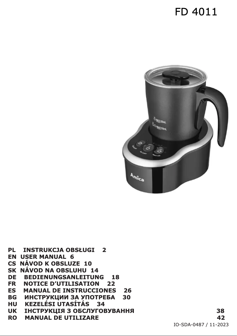 Image de la première page du manuel de l'appareil FD 4011