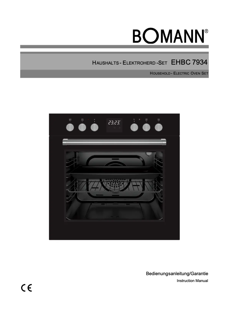 Page 1 de la notice Manuel utilisateur Bomann EHBC 7934