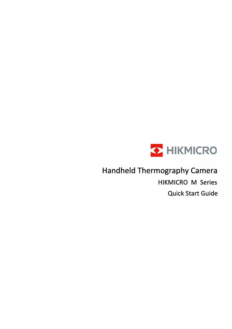 Page n°1 - Manuel utilisateur Hikmicro M20