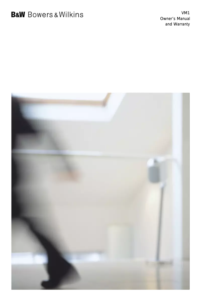 Página 1 del manual Manual de usuario Bowers & Wilkins VM1