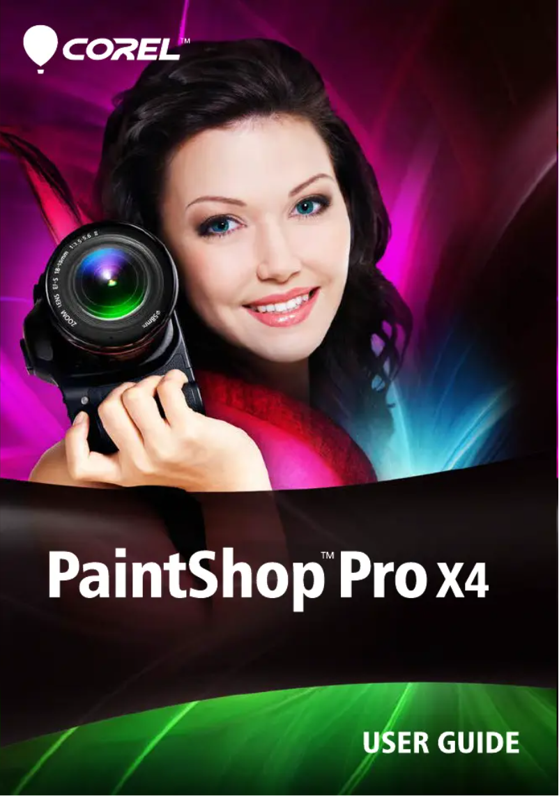 Página 1 del manual Manual de usuario Corel PaintShopPro X4
