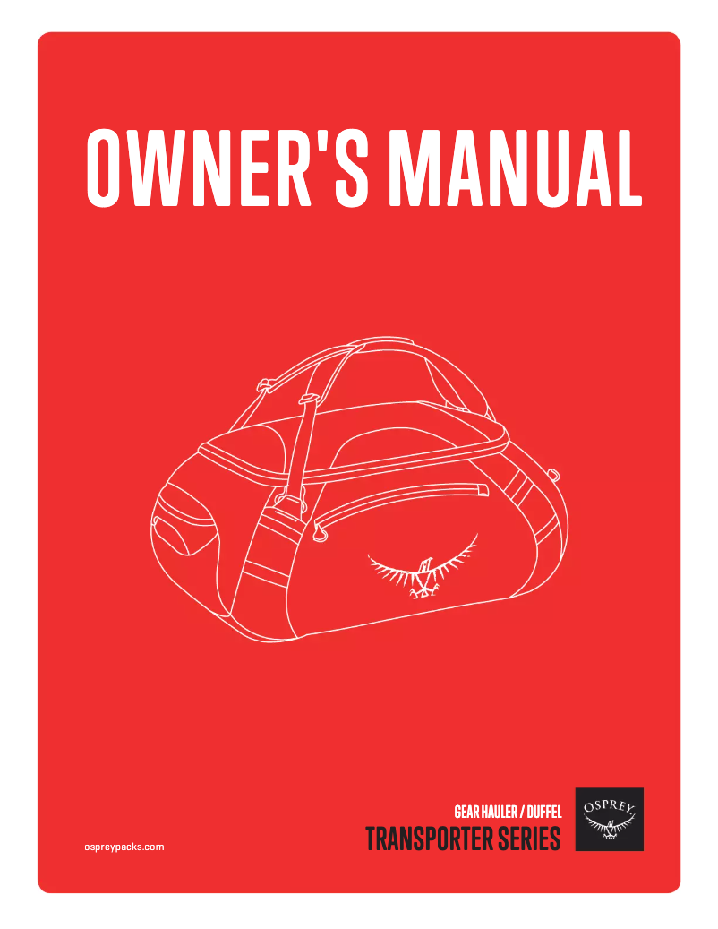 Image de la première page du manuel de l'appareil Transporter 40