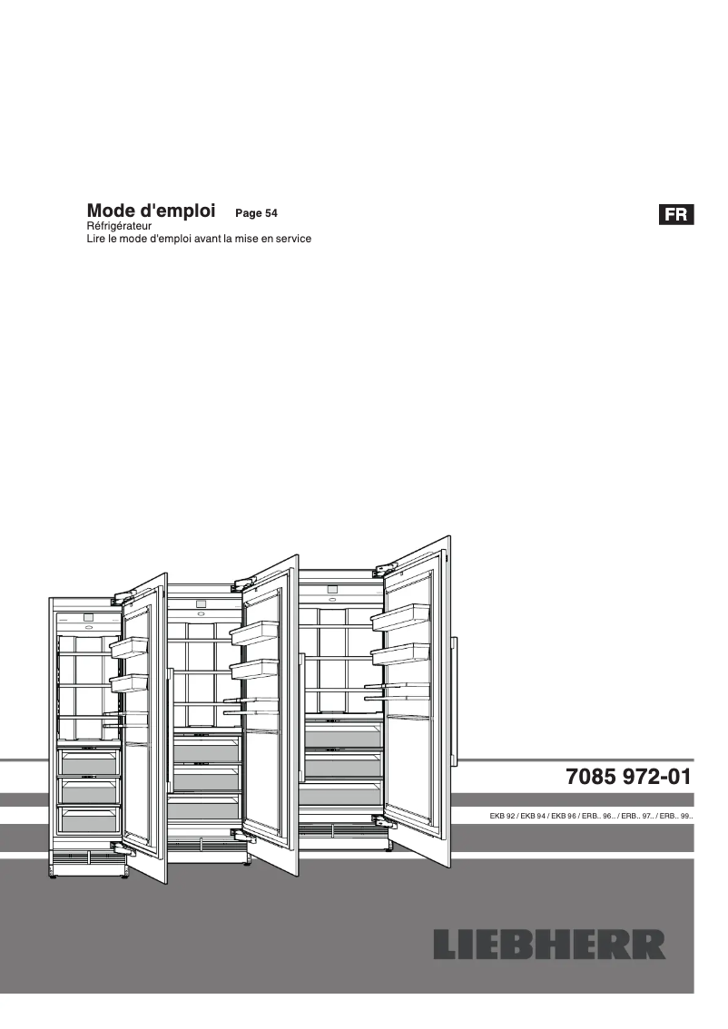 Page n°1 - Manuel utilisateur Liebherr ERBdi 9971