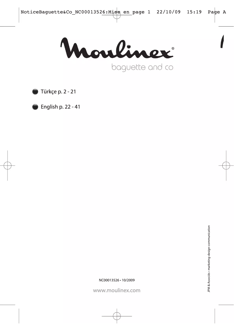 Page 1 de la notice Manuel utilisateur Moulinex OW6000