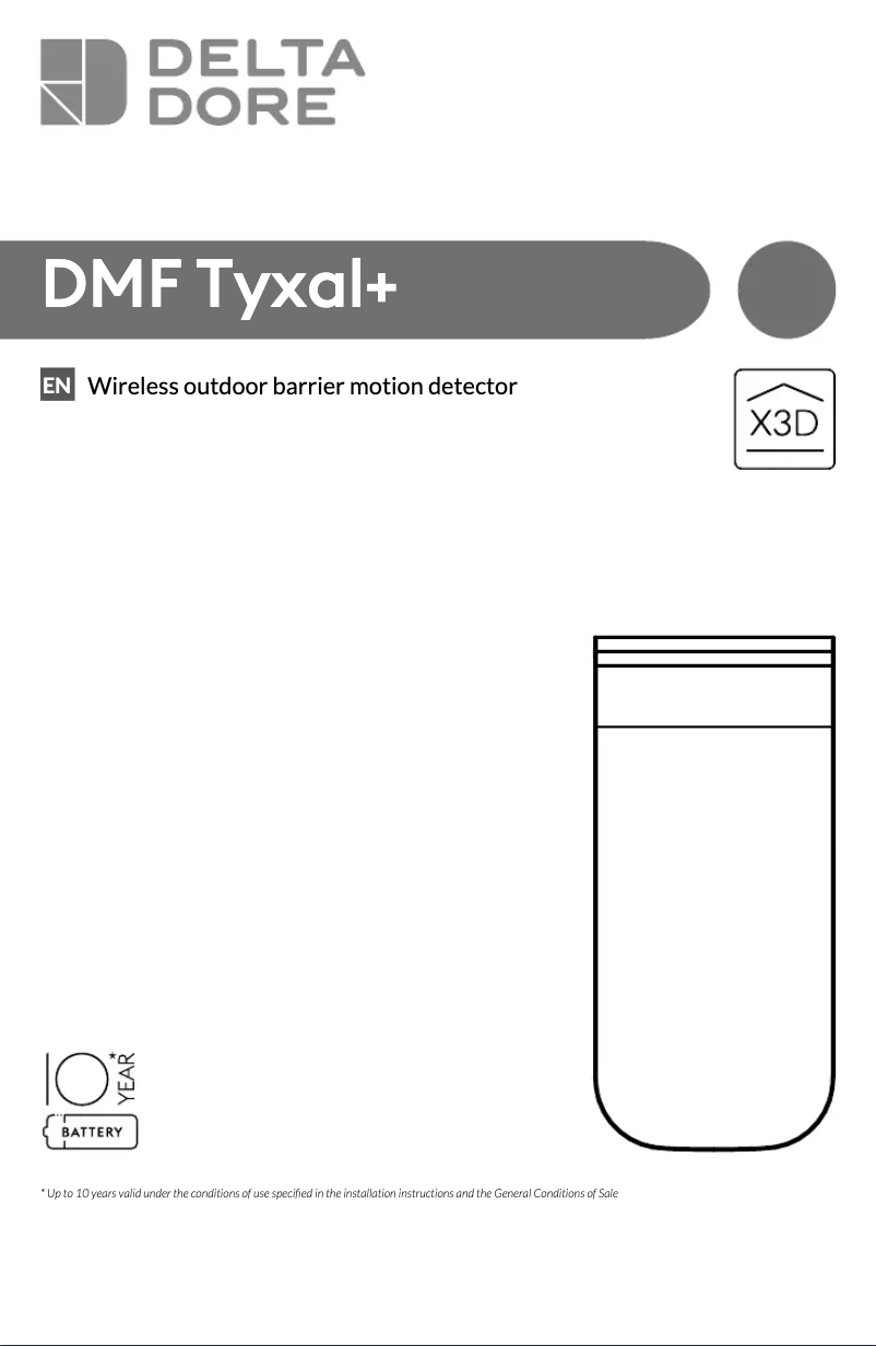 Image de la première page du manuel de l'appareil DMF Tyxal+