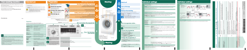 Page 1 de la notice Manuel utilisateur Siemens WM16S444