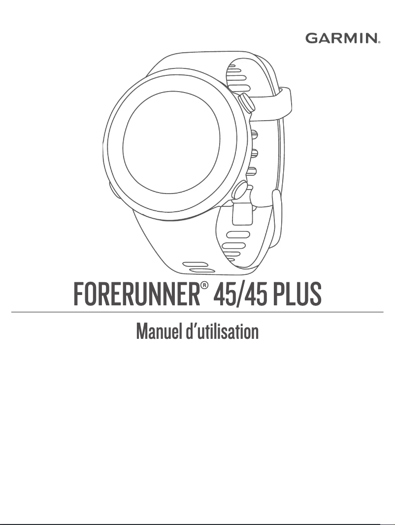 Page 1 de la notice Manuel utilisateur Garmin Forerunner 45S
