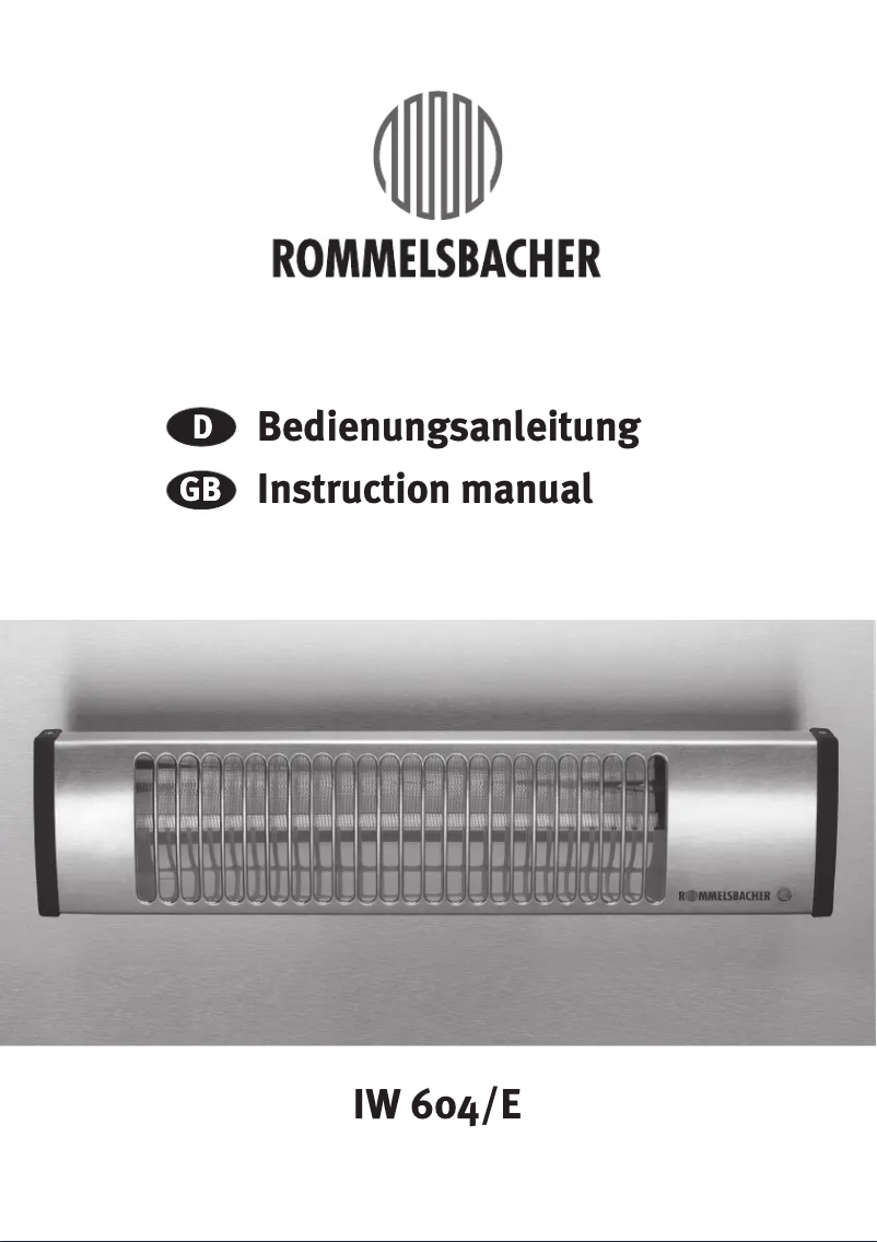 Image de la première page du manuel de l'appareil IW 604