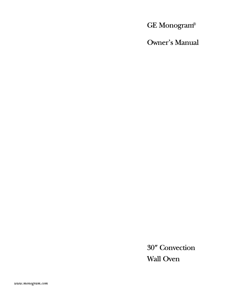 Page n°1 - Manuel d'utilisation et d'entretien GE ZET757WDWW