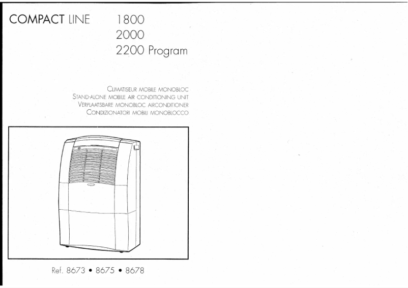 Page n°1 - Manuel utilisateur Calor Compact line 2000