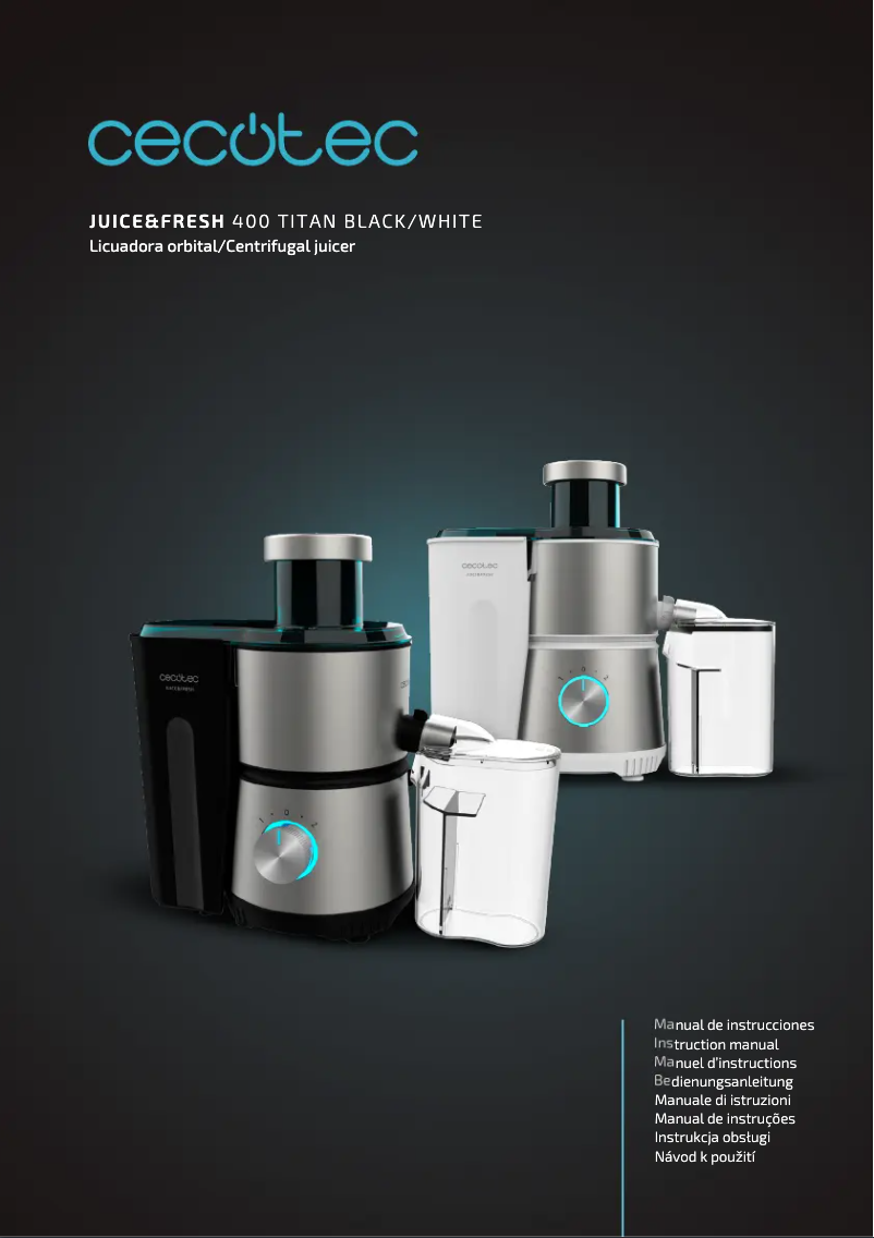 Page n°1 - Manuel utilisateur Cecotec Juice&Fresh 400 Titan