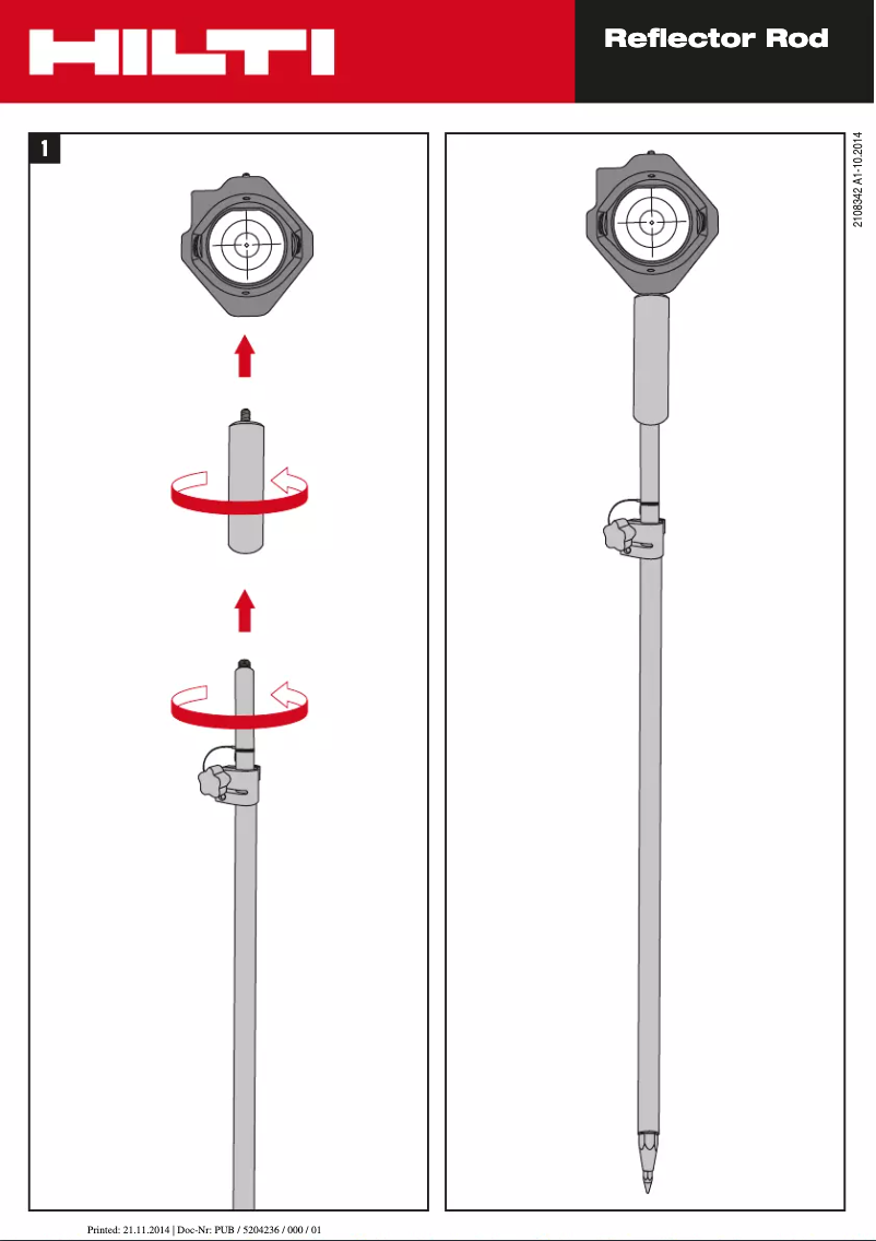 Página 1 del manual Manual de usuario Hilti POAW 44