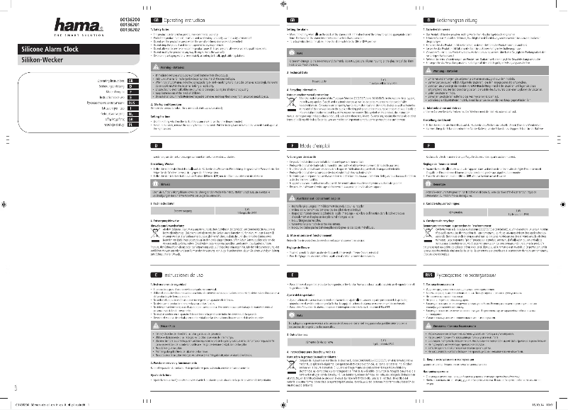 Página 1 del manual Manual de usuario Hama 00136202