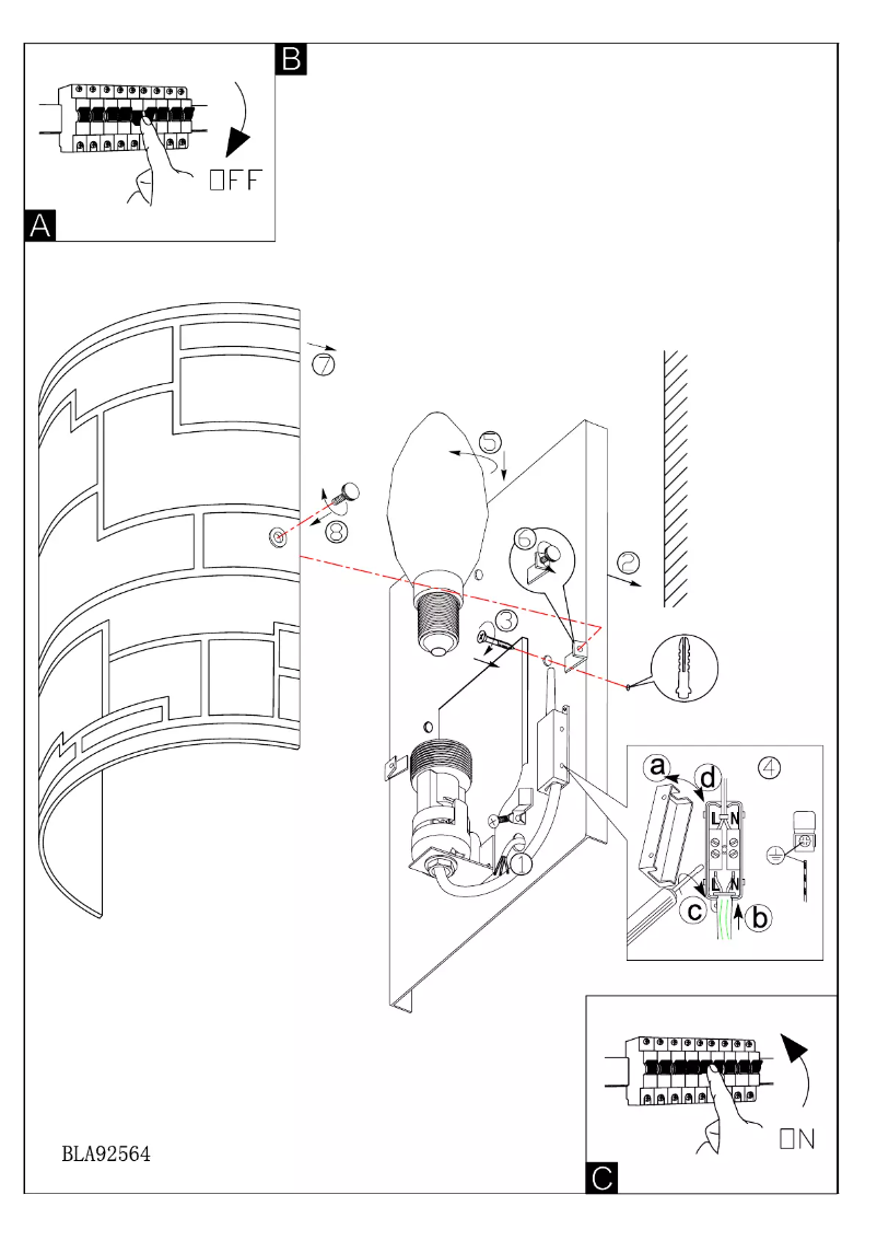 Page n°1 - Manuel utilisateur Eglo Bayman