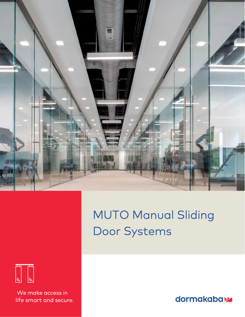 Page 1 de la notice Manuel utilisateur Dormakaba MUTO Architect