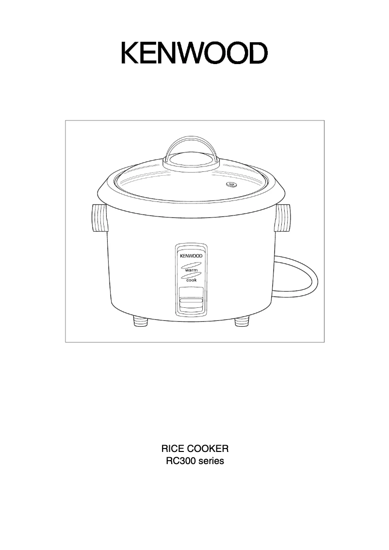 Page n°1 - Manuel utilisateur Kenwood RC300