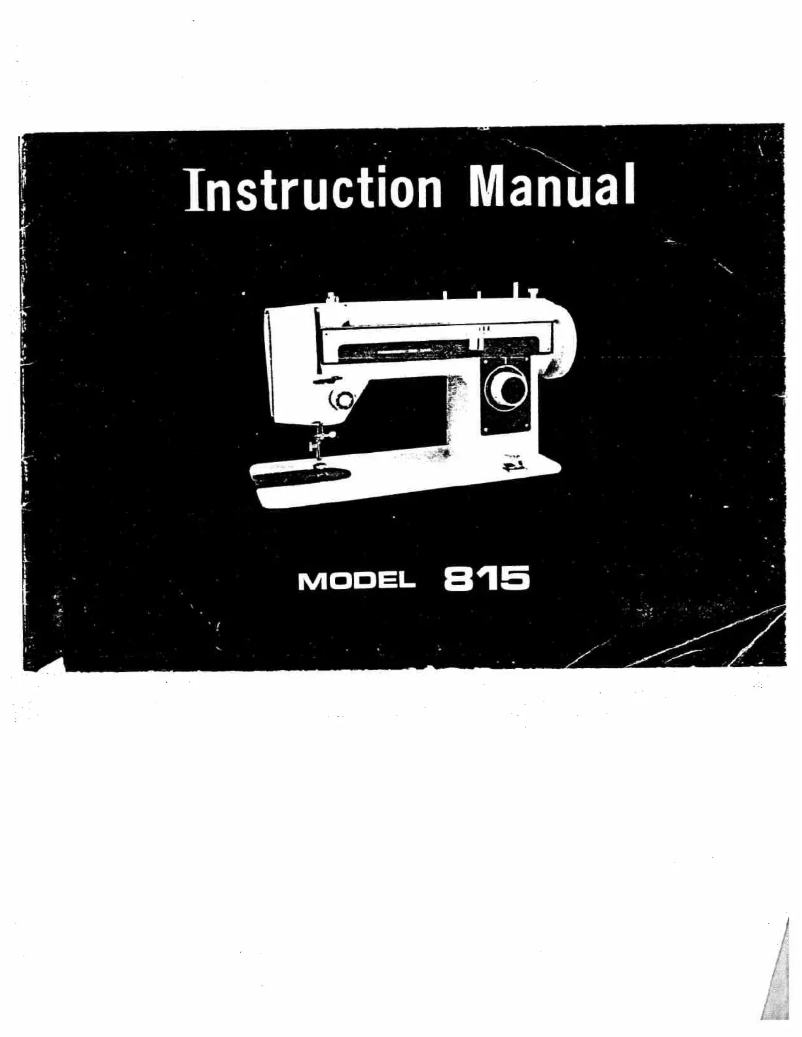 Image de la première page du manuel de l'appareil W815