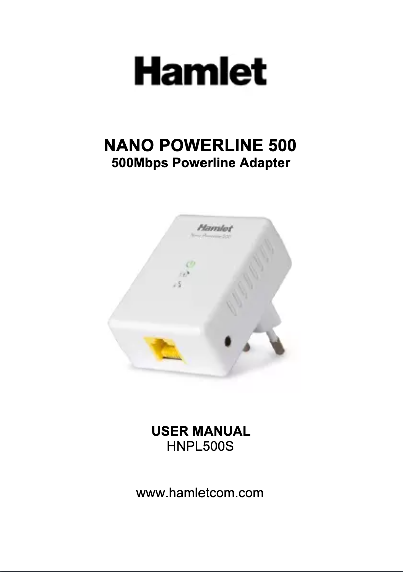 Image de la première page du manuel de l'appareil HNPL500S