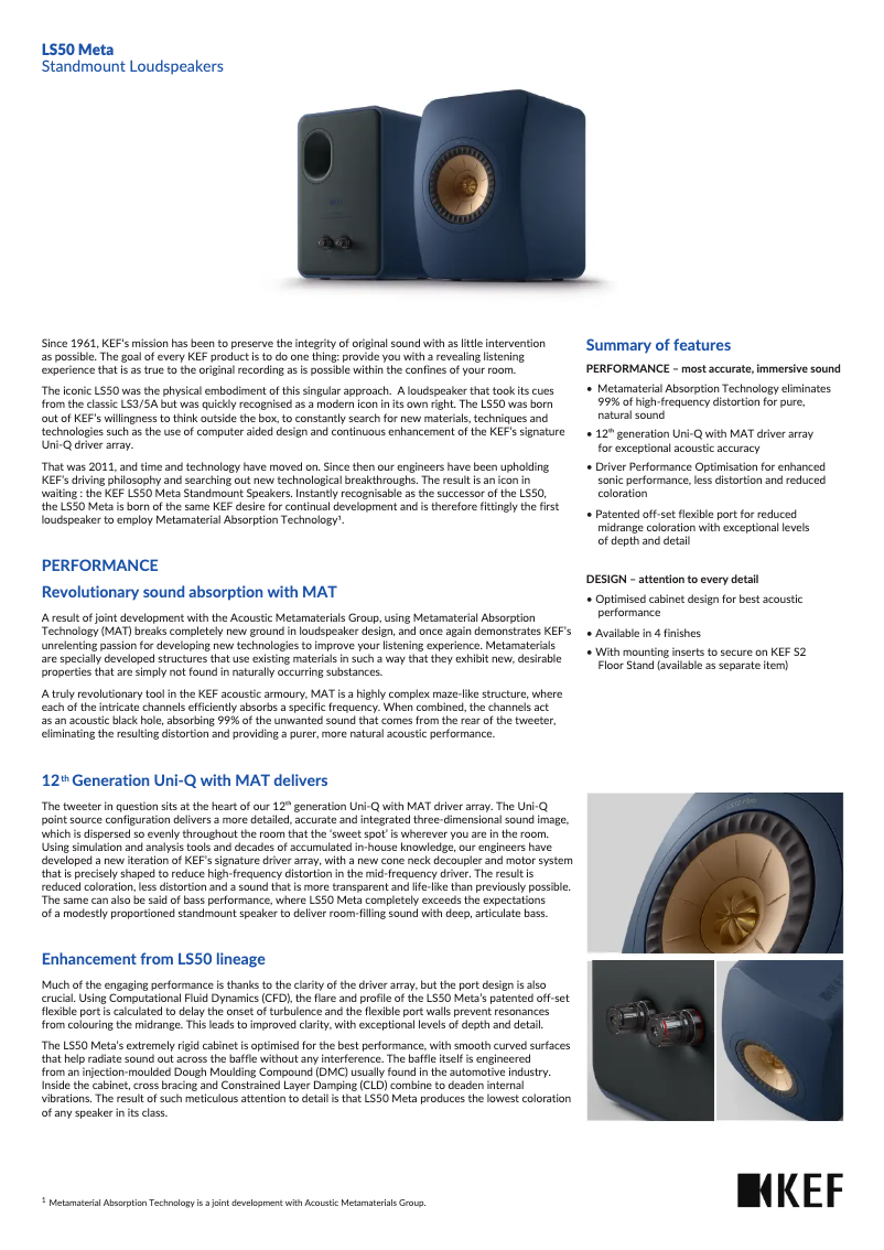 Image de la première page du manuel de l'appareil LS50 META