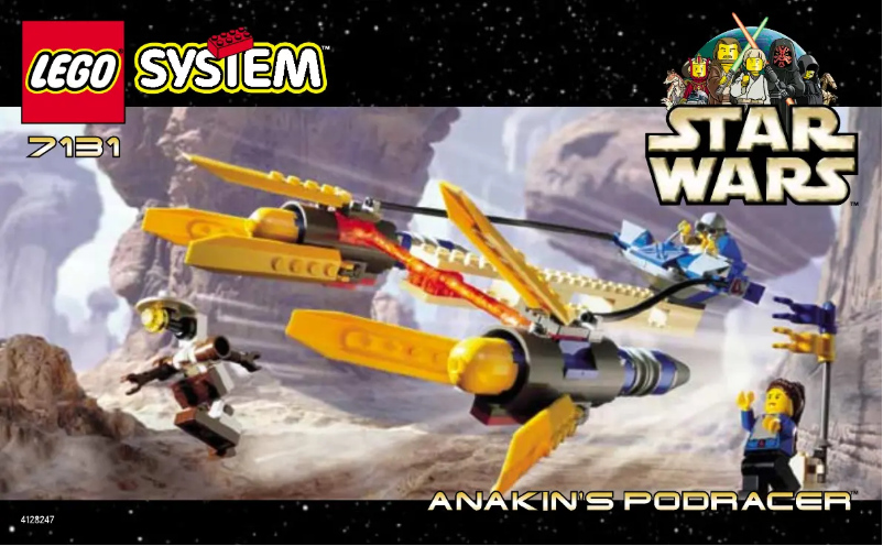 Image de la première page du manuel de l'appareil Anakin's Podracer (TM)