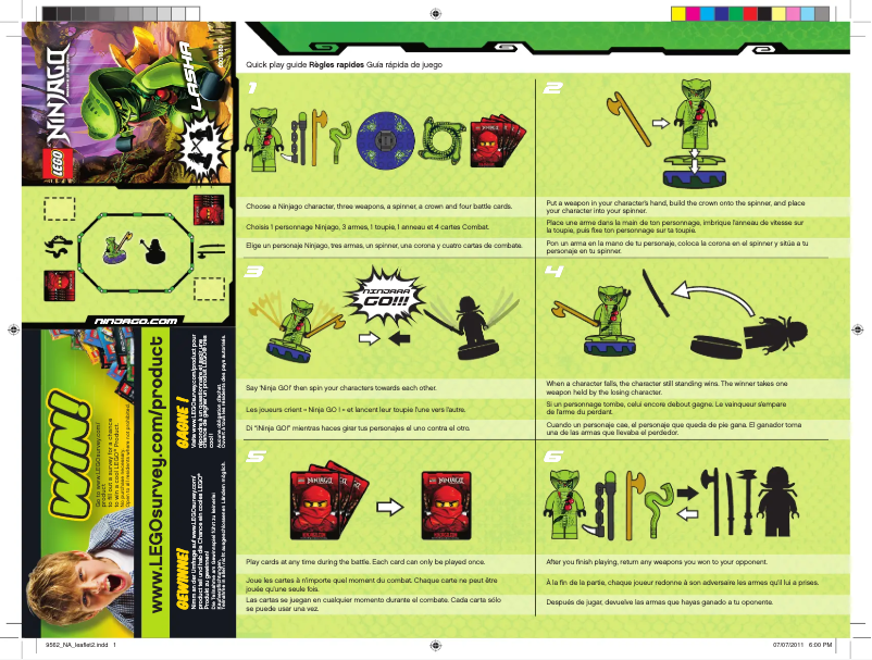Page n°1 - Manuel utilisateur Lego Ninjago 9562