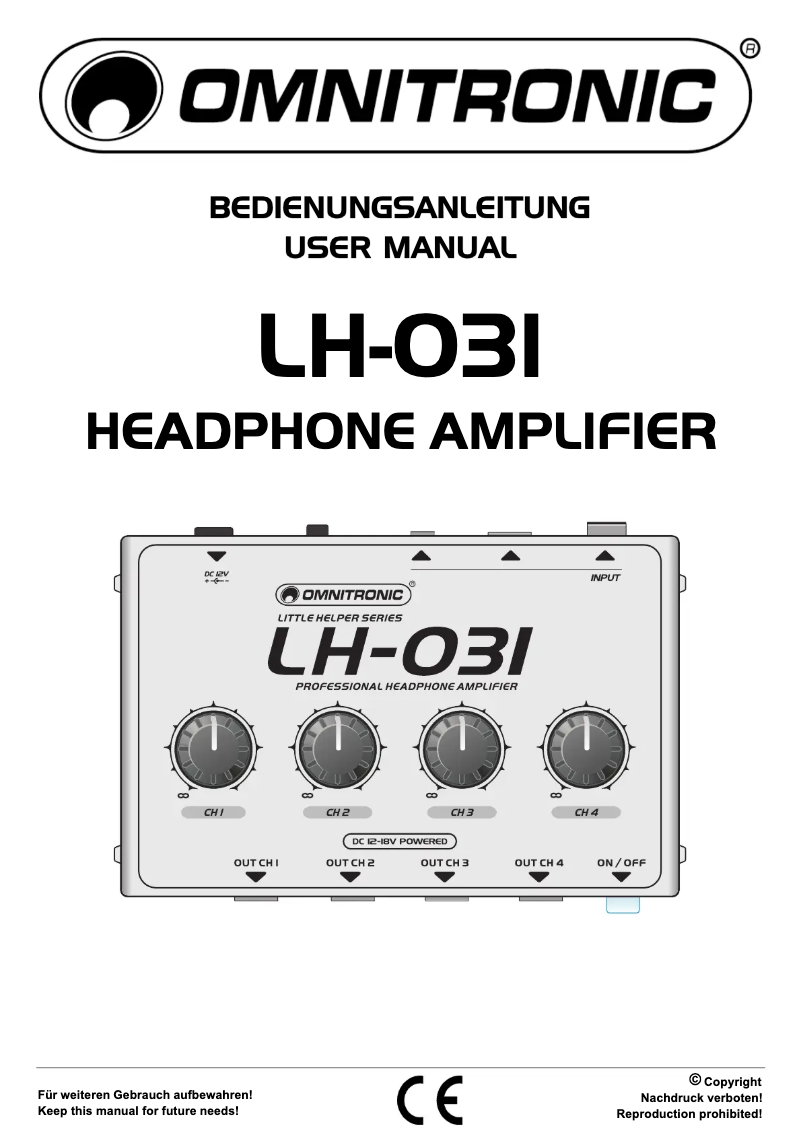 Image de la première page du manuel de l'appareil LH-031