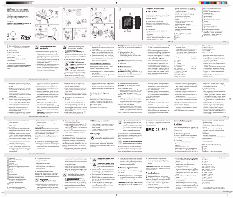 Image de la première page du manuel de l'appareil Z31093