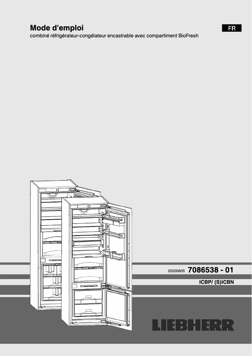 Page n°1 - Manuel utilisateur Liebherr ICBP 3266 Premium