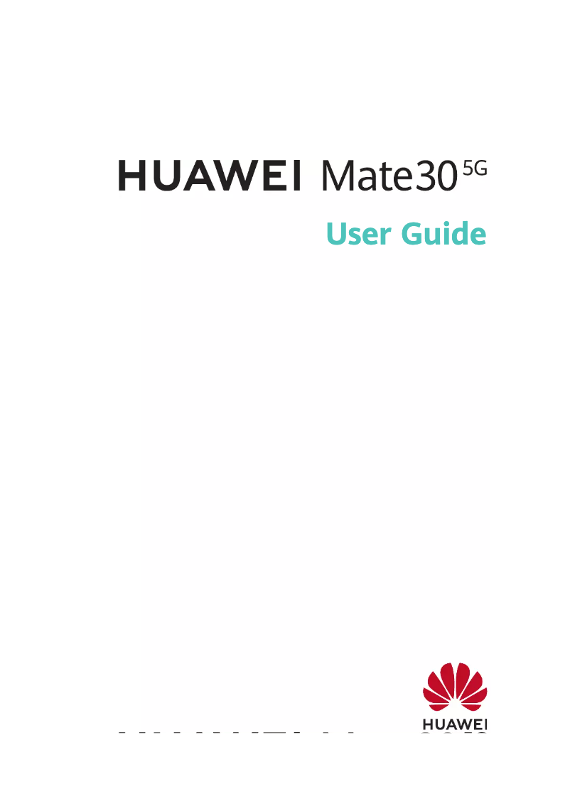 Page 1 de la notice Manuel utilisateur Huawei Mate 30
